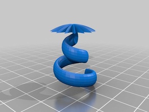spiral çiçek 3d baskı 3d print model - Mito3D