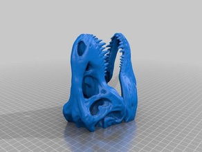 t-rex cabeça de chuveiro remix esculturas crânio 3d print model - Mito3D