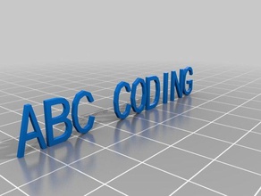 abc de codificación los contenedores personalizado 3d print model - Mito3D