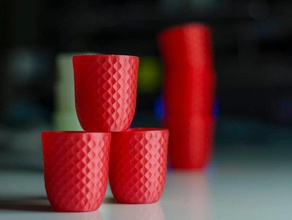 striped cup xinkebot diy cups gift useful 3d print model - Mito3D