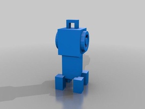 minecraft creeper portachiavi test 2 remix La stampa 3d Stampante keychain 3d print model - Mito3D