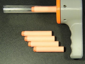 high power softfoam dart gun mechanical toys 3d print model - Mito3D