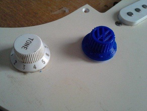 vw gitar topuzu müzik volkswagen ses düğmesi 3d print model - Mito3D