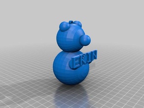 ekin bear keychains customized 3d print model - Mito3D
