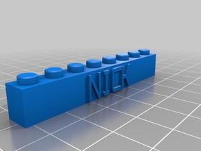 nick brinquedos de construção personalizado 3d print model - Mito3D