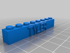 tyler construction toys customized 3d print model - Mito3D