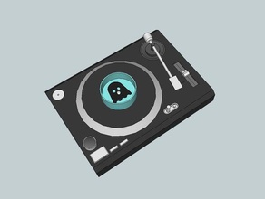 ghostly vinyl challenge Plattenspieler können Halter audio Koks ghostlyvinyl turntable 3d print model - Mito3D
