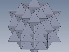 64 tetraedro griglia matematica arte 3d print model - Mito3D