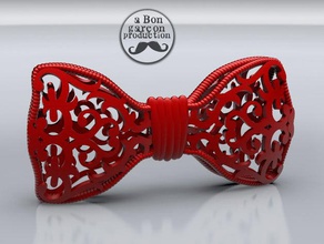 fancy bow tie version 20 accessories ties fashion hipster party 3d print model - Mito3D