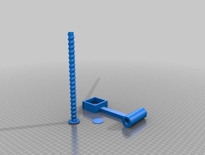 launcher screw thread mallowlauncher toys & games 3d print model - Mito3D