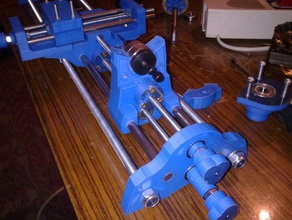 mini torno de la base sin motor parte - todavía en progreso máquina herramientas 3d print model - Mito3D