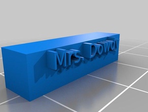 Bayan dowdy 3d print model - Mito3D