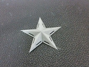 étoiles pièces et badges captain america pièce de monnaie point jeton 3d print model - Mito3D