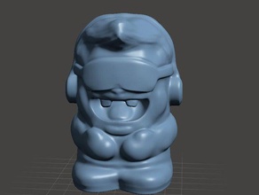 poco hombre feliz juguetes y accesorios de juego figura cara en miniatura juguete 3d print model - Mito3D