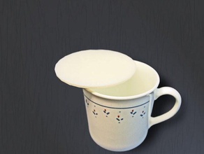 cup lid kitchen & dining coffee mug 3d print model - Mito3D