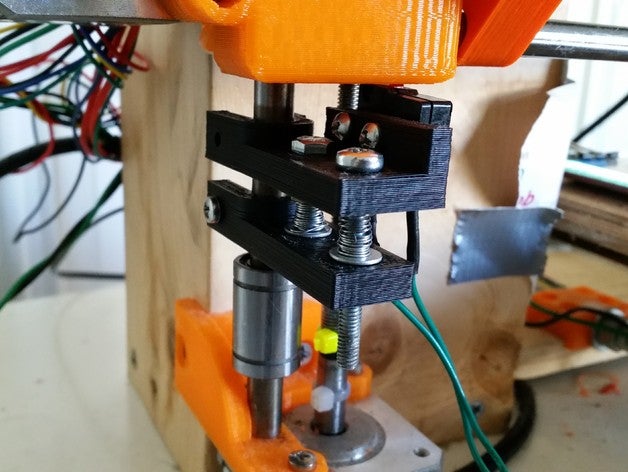 ayarlanabilir z endstop sahibi 3d yazıcı parçaları 8mm m8 prusa i3 yeniden işleme 3D print model - Mito3D