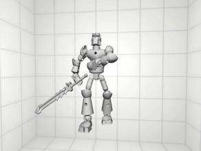 robot warrior construction toys bot creation modio toy 3d print model - Mito3D