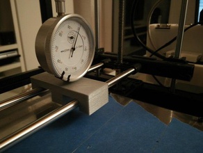 print bed level watch holder 3d printer accessories adjustment leveling build plate measure measurement tool rigidbot 3d print model - Mito3D