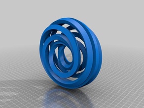 geometrische Mathe-Kunst Kunst Weihnachten ornament donut geometrie math mobius etwas Sache 3d print model - Mito3D