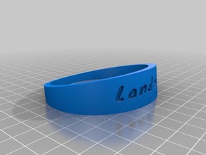 meine maßgeschneiderte Armband landon Armbänder kundengebundene 3d print model - Mito3D