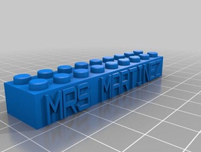 martinez collier trousseau de clés jouets construction personnalisé 3d print model - Mito3D