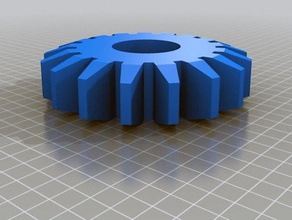 basic customizable gear 3d printing customizer challenge openscad useful 3d print model - Mito3D