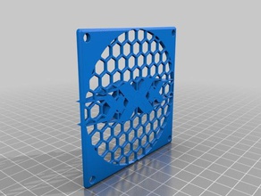 xxx - 80x80 fan cooler grill shield grid computer 80 3d print model - Mito3D