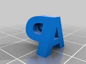 il mio personalizzati di due lettere scultura sculture su misura 3d print model - Mito3D