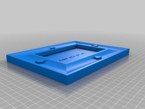 2 bill resim çerçevesi dekor özelleştirilmiş 3d print model - Mito3D