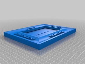 4 bill resim çerçevesi dekor özelleştirilmiş 3d print model - Mito3D