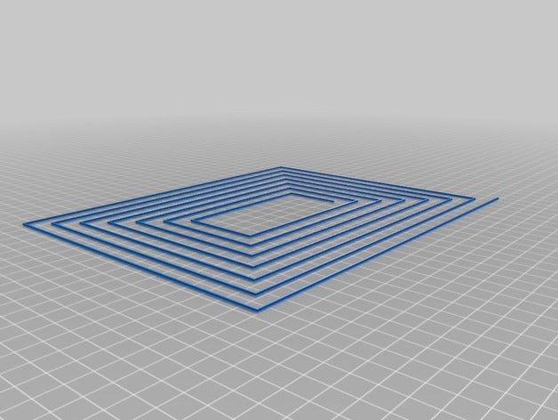 meu personalizados espiral cama teste de nível airwolf A impressão 3d testes personalizado 3D print model - Mito3D