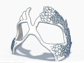 papatya maskesi moda daisy maske maskeleri 3d print model - Mito3D