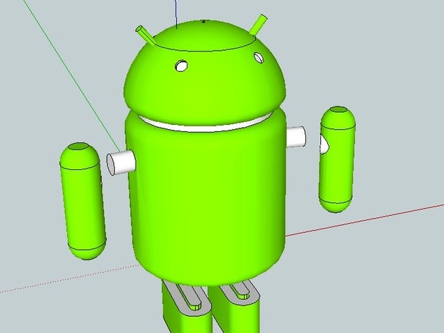 android robot model robots figure google nexus 3D print model - Mito3D