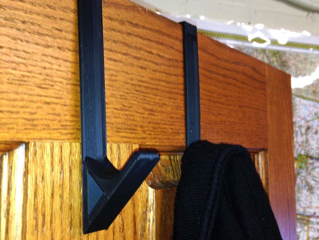 heavy duty coat hanger door household hook towel 3D print model - Mito3D