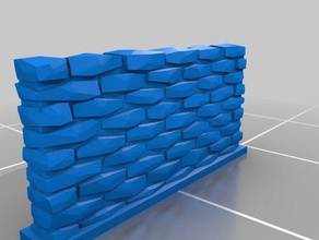 my customized stone wall 2 props 3d print model - Mito3D