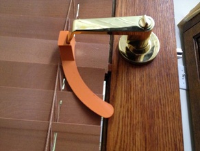 door handle blinds guard household blind 3d print model - Mito3D