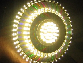cd 5 mm anillo de luz led 220v 48+32 leds decoración el 3d print model - Mito3D