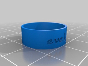 meine evelyn ring Ringe kundengebundene 3d print model - Mito3D