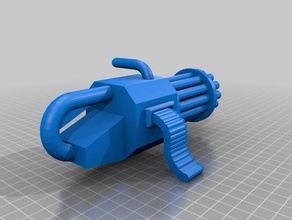 chaingun 3d baskı 3d print model - Mito3D
