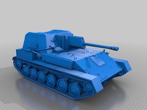 su-76 véhicules 3d print model - Mito3D