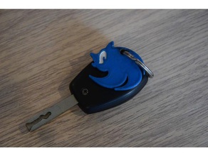 nuovo sonic medaglione i portachiavi keychain medaillon hedgehog video gioco giochi 3d print model - Mito3D