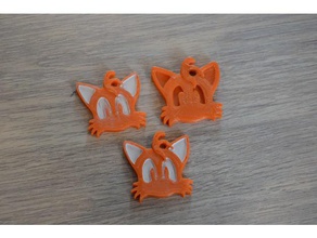 other tails medallion keychains keychain medaillon sonic hedgehog video game games 3d print model - Mito3D