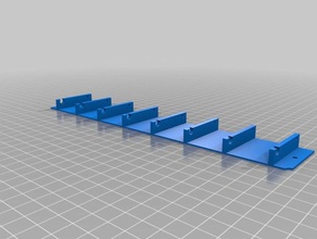 mi personalizados de 8 × led azul cubo plantilla vertical la electrónica personalizado 3d print model - Mito3D
