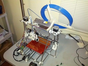 étendue bobine de filament montage prusa mendel 3d l'imprimante pièces reprap 3d print model - Mito3D