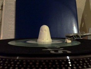 ghostly 45 adapter record topper audio ghostlyvinyl 3d print model - Mito3D