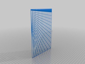 grid - bridging -test-Winkel -test-Künstlerische Zeichnung Werkzeug 3d-Druck-tests Winkel die überbrückung Schublade lernen Linien math mathematische Modell Stift Bleistift test 3d print model - Mito3D