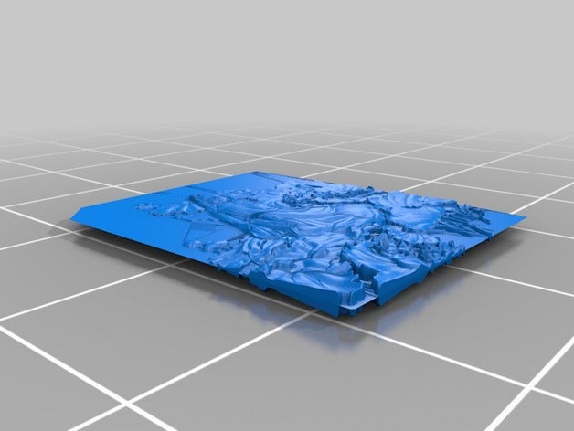 eşsiz güzellik 2d sanat 3D print model - Mito3D