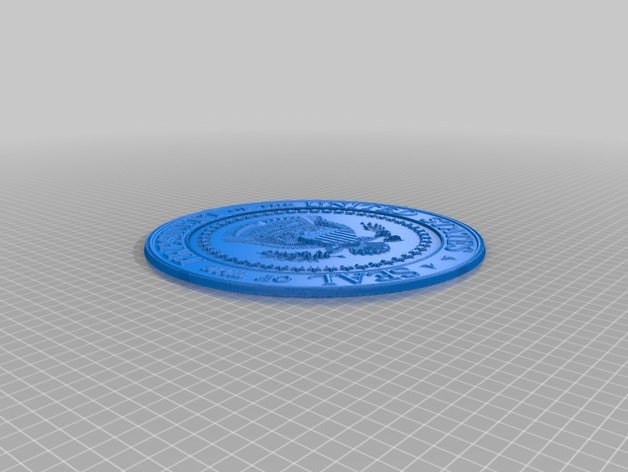 selo presidencial Arte 2d 3D print model - Mito3D