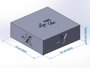 another calibration block 3d printing tests cube 3d print model - Mito3D