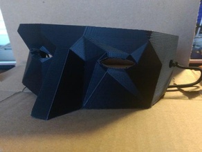 low poly masquerade mask costume 3d print model - Mito3D